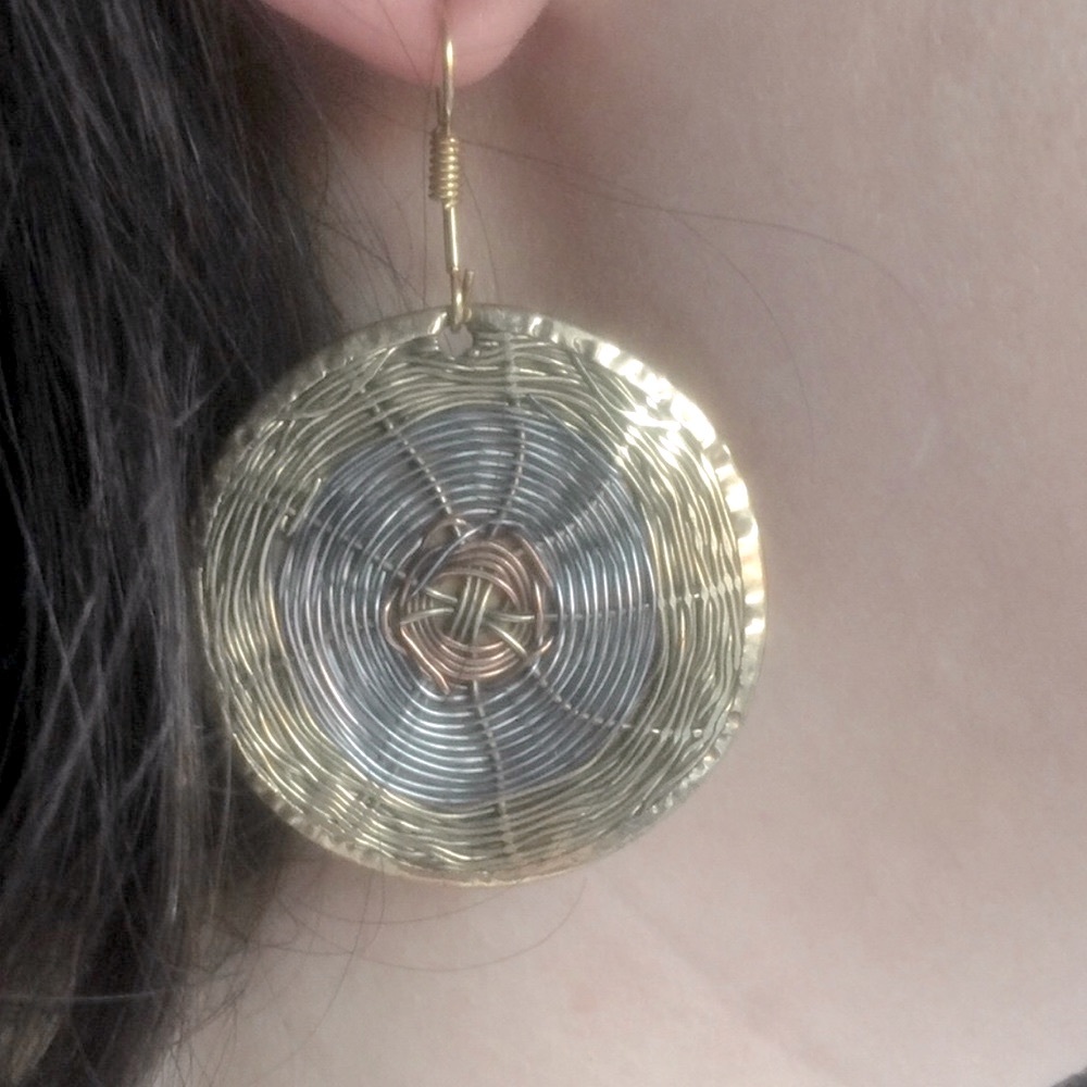 Hand made  fair  trade artisan  earring